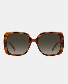 Квадратные женские солнцезащитные очки из ацетата гаваны Missoni, коричневый