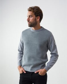 Мужской серый свитер с круглым вырезом Etiem, мультиколор