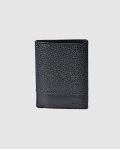 Маленький мужской вертикальный кожаный кошелек Pierre Cardin черного цвета Pierre Cardin, черный