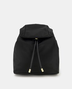 Черный нейлоновый рюкзак с клапаном Tintoretto, черный