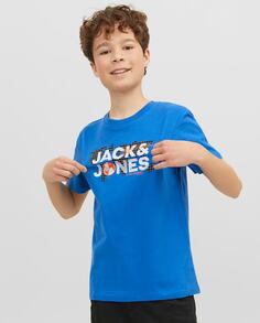 Футболка для мальчика с коротким рукавом Jack &amp; Jones, светло-синий
