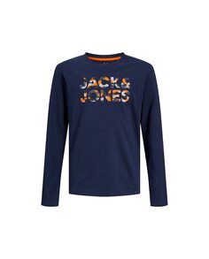 Футболка для мальчика с длинным рукавом Jack &amp; Jones, темно-синий