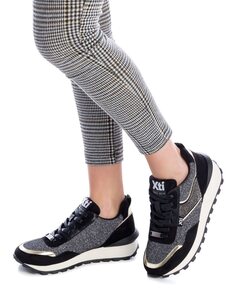 Черные женские спортивные туфли с кружевной застежкой Xti, черный