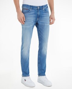 Мужские джинсы Scanton узкого кроя со средней посадкой Tommy Jeans, светло-синий
