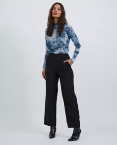 Женские широкие брюки с завышенной талией Vila, черный