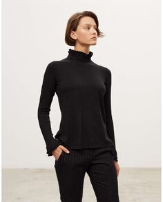 Женский свитер-водолазка тонкой вязки Georges Rech París, черный