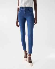 Женские джинсы скинни с высокой посадкой Salsa Jeans, синий