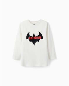 Белая футболка для мальчика с принтом Бэтмена Zippy, белый