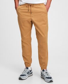Мужские базовые однотонные брюки-джоггеры Gap, коричневый