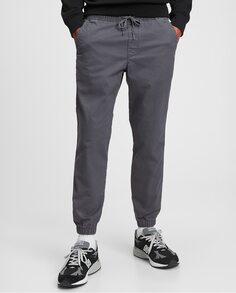 Мужские базовые однотонные брюки-джоггеры Gap, серый