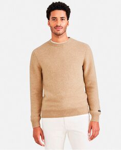 Мужской свитер с круглым вырезом Dockers, коричневый