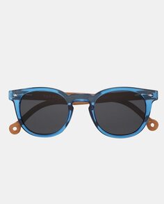 Унисекс прямоугольные синие солнцезащитные очки с поляризационными линзами Parafina, синий