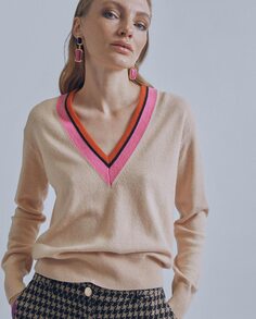 Женский свитер с V-образным вырезом и длинными рукавами Lola Casademunt
