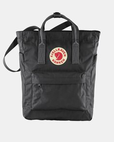 Черная сумка-тоут унисекс Kanken, трансформируемая в рюкзак Fjällräven, черный Fjallraven