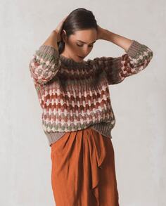 Женский вязаный свитер в стиле фэнтези с круглым вырезом Indi &amp; Cold