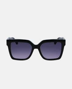 Черные квадратные женские солнцезащитные очки с градиентными линзами Liu Jo, черный