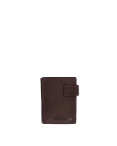 Мужской кошелек из коричневой кожи Stamp, темно коричневый