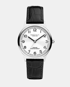 Nyon R22004 черные кожаные женские часы Rodania, черный