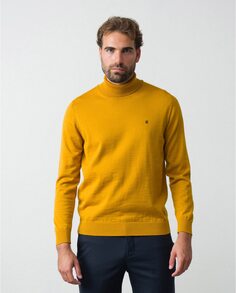 Мужской желтый свитер с высоким воротником Etiem, желтый