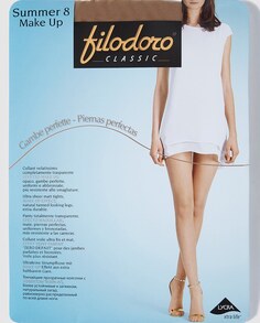 Filodoro женские летние колготки плотностью 8 ден, прозрачные Filodoro, песочный