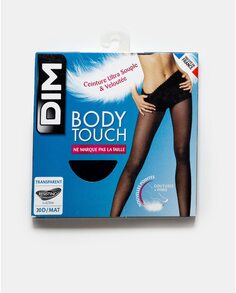 Бесшовные прозрачные колготки Body Touch с эффектом второй кожи Dim, черный