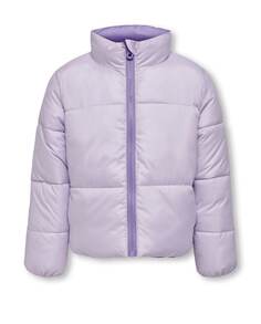 Двустороннее пуховое пальто для девочки Only, фиолетовый
