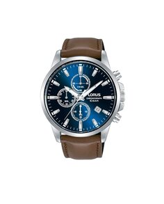 Мужские часы Sport man RM389HX9 из кожи с коричневым ремешком Lorus, коричневый
