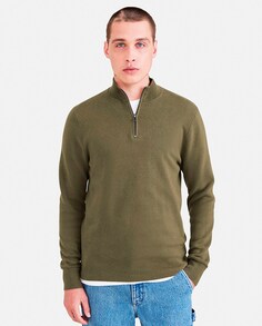 Мужской хлопковый свитер с круглым вырезом Dockers, зеленый
