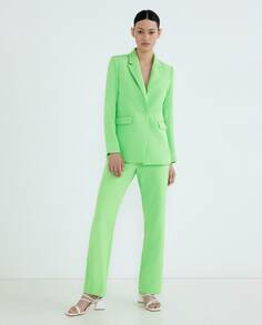 Женские прямые классические брюки Yas, зеленый Y.A.S