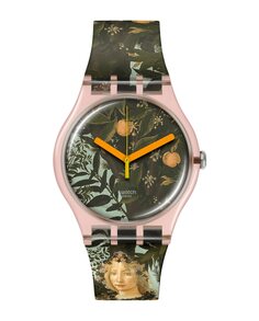 Часы Allegoria della Primavera от botticelli с разноцветным силиконовым ремешком Swatch, мультиколор