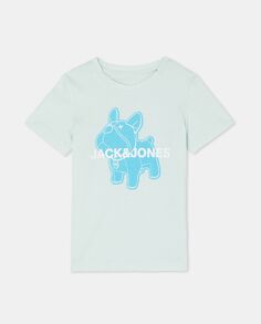 Футболка для мальчика с коротким рукавом Jack &amp; Jones, светло-синий