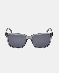 Серые квадратные мужские солнцезащитные очки с поляризационными линзами Timberland, серый