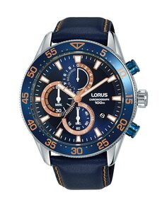 Мужские часы Sport man RM341FX9 из кожи и синего ремешка Lorus, синий