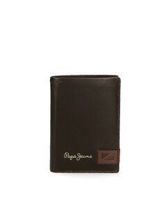 Мужской кожаный кошелек Вертикальный Strand с коричневым портмоне Pepe Jeans, коричневый
