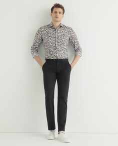 Классические мужские брюки чинос темно-синего цвета Florentino, темно-синий
