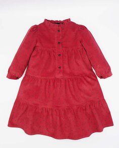 Красное хлопковое платье для девочки Fina Ejerique, красный