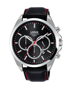 Мужские часы Sport man RT369GX9 из кожи и черного ремешка Lorus, черный