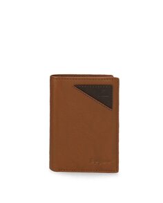 Мужской вертикальный кожаный кошелек Striking с светло-коричневым портмоне для монет Pepe Jeans, светло-коричневый