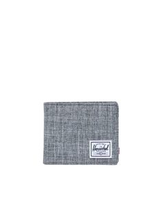 Мужской складной кошелек с портмоне из светло-серой ткани Herschel, светло-серый