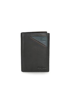 Мужской вертикальный кожаный кошелек Striking с темно-синим портмоне для монет Pepe Jeans, синий