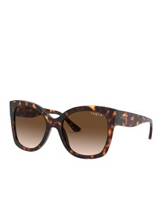 Солнцезащитные очки-бабочки из ацетата Havana Vogue, коричневый