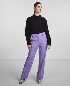 Женские прямые классические брюки Yas, фиолетовый Y.A.S