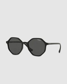 Черные солнцезащитные очки восьмиугольной формы Vogue, черный