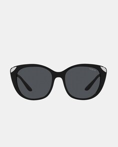 Черные женские солнцезащитные очки «кошачий глаз» Vogue, черный
