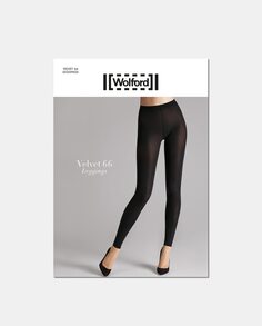 Бархатистые непрозрачные леггинсы Wolford Wolford, черный