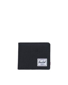 Мужской складной кошелек с портмоне из черной ткани Herschel, черный