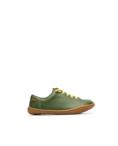Зеленые кожаные кроссовки Camper для мальчиков на эластичных шнурках Camper, зеленый