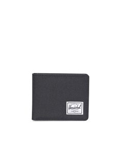Мужской кошелек из черной ткани с несколькими карманами Herschel, черный