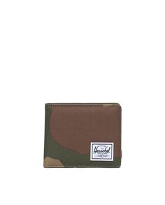 Мужской складной кошелек с портмоне из ткани цвета милитари зеленого цвета Herschel
