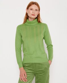 Женский шерстяной свитер Escorpion, зеленый